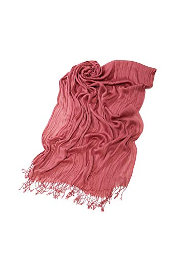 Look By M Women's Solid Scrunch Scarf in Infinity and Oblong
