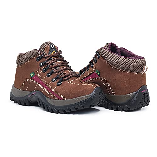 Bota Coturno Tênis Adventure Feminina Palmilha Gel - Bege Cor:Bege;Tamanho:38