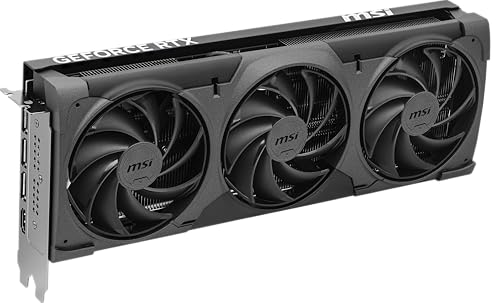 Image of msi Gaming RTX 5070 Ti 16G Ventus 3X PZ OC Black Graphics Card (16GB GDDR7, 256-bit, Extreme Performance: 2482 MHz, DisplayPort x 3 2.1a, HDMI 2.1b, NVIDIA Blackwell Architecture)