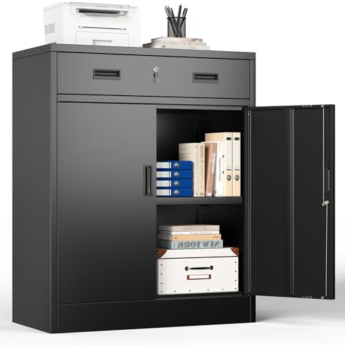 Aktenschrank, Mehrzweckschrank, Büroschrank mit 2 Türen...