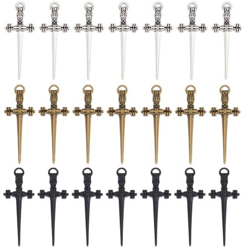 Longues épées breloques pour la fabrication de bijoux uniques en alliage - 2