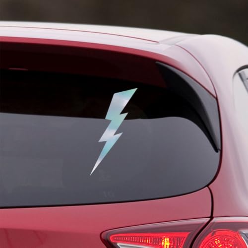 Image of Lighting 1 (Hologram) (Set Of 2) Premium Waterproof Vinyl Decal Stickers For Laptop Phone Accessory Helmet Car Window Bumper Mug Tuber Cup Door Wall Decoration