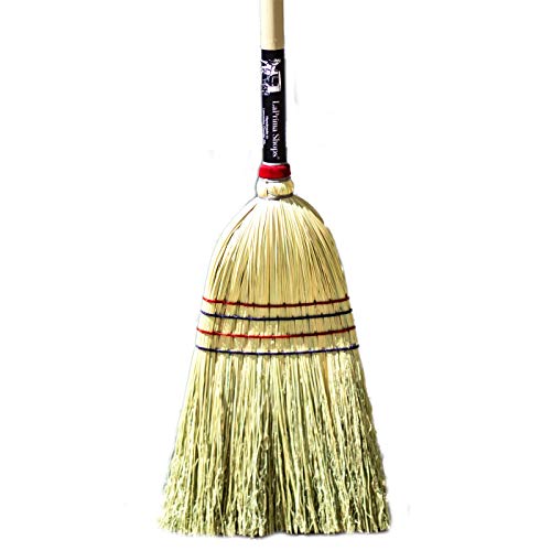 LaPrima Shops Authentic Hand Made All Broomcorn Broom (54-Inch/Light) - Thumbnail 2