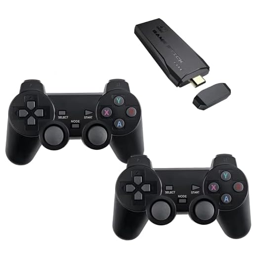 Wireless Retro Game Console,Retro Game Stick,Nostalgia Stick Game,4K HDMI Output,Plug and Play Video Game Stick Built in 10000+ Games,9 Classic Emulators, with Dual 2.4G Wireless Controllers(64G)