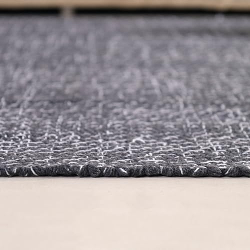 Tapete decorativo de algodón tejido HOMEMONDE 3x5 ft miniatura 4