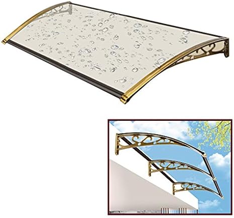Toldo para Ventana con Parasol, Protección UV De Una Pieza De Policarbonato, Nieve Transparente Resistente A La Lluvia, para Patio Trasero Residencial (Size : 60Cm X 60Cm) (80Cm X 60Cm)