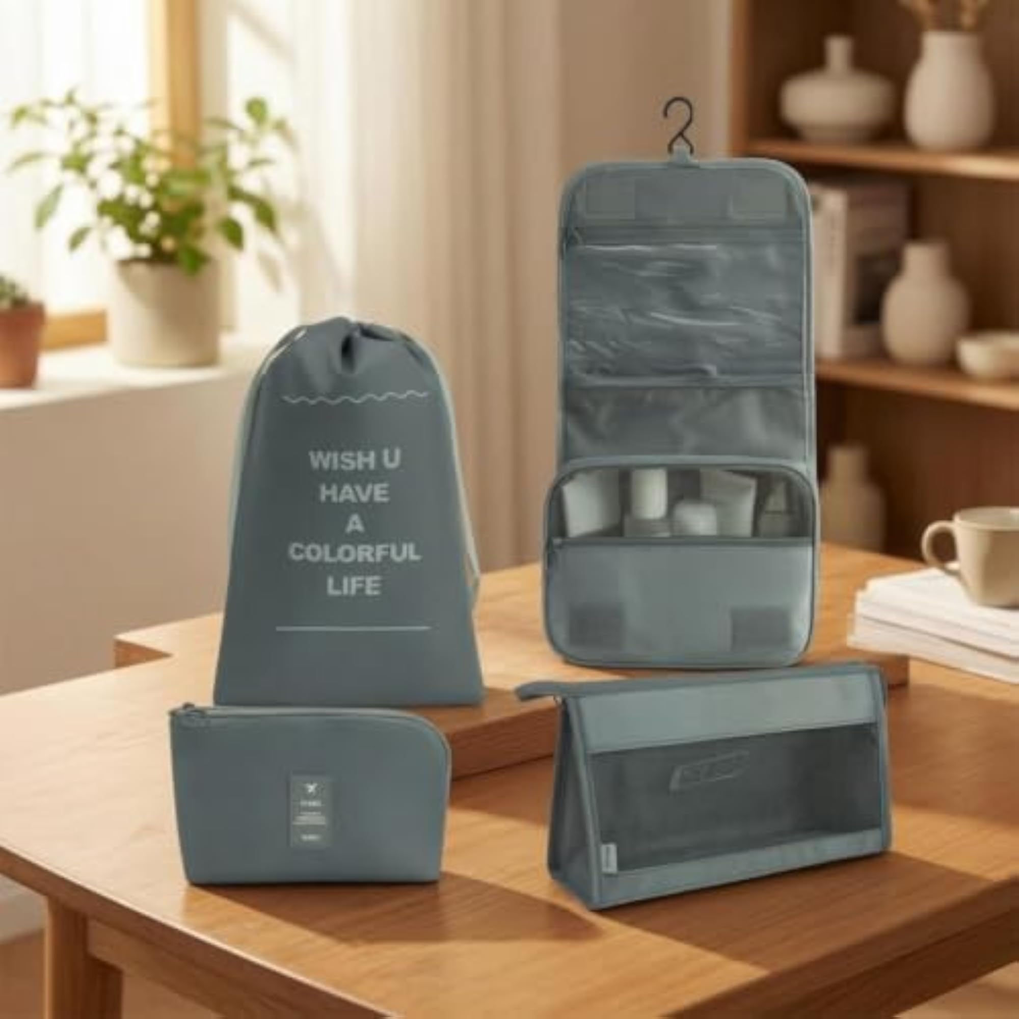 7 Pieces Travel Organizer Set, Space-Saving Storage Bags