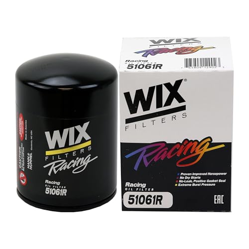 WIX 51061R Racing High Efficiency Endurance Oil Filter, Built for Dirt, Clay or Off-Road Tracks