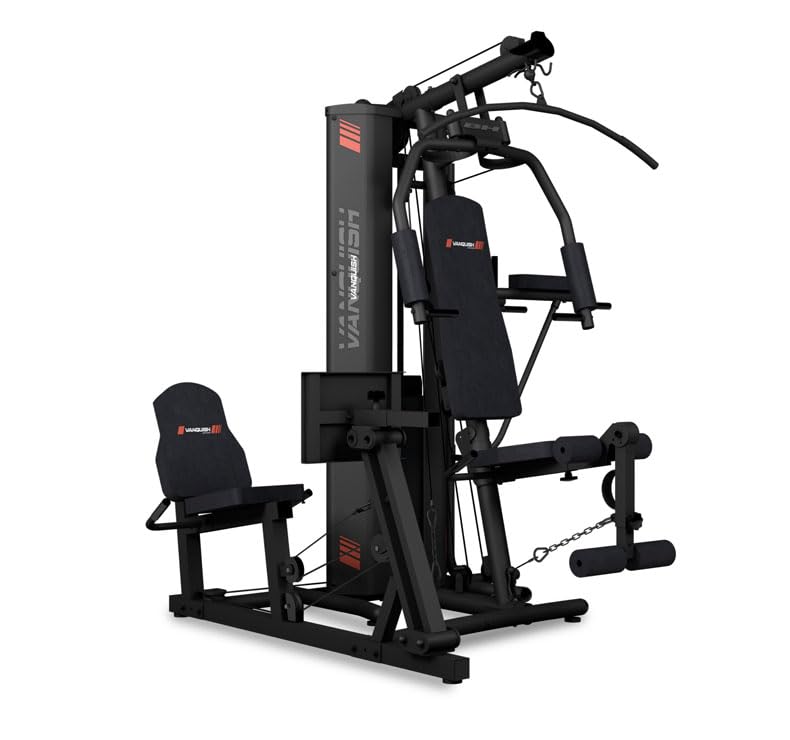 BH Multiestación Vanquish Multigym - Tensión máxima 100kg - 6 multiestaciones en 1 - Peso máximo Usuario 100kg - Multiple Ejercicios - Sistema de poleas