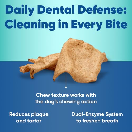 Virbac C.E.T. Enzymatic Oral Hygiene Chews for Dogs, Tartar Control, Small