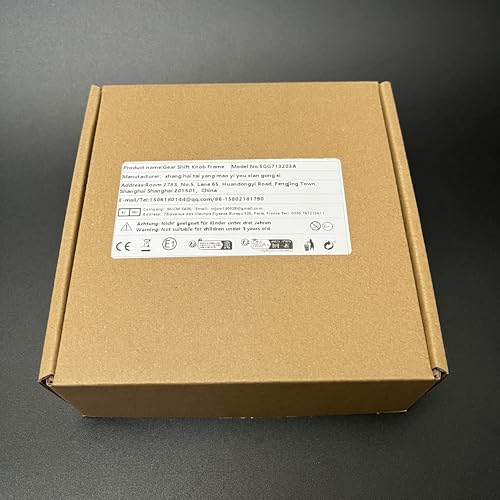 Somivo Schaltknauf für Fahrerseite, Schaltknaufhebel, Rahmenhalterung, kreisförmiger Schaltknauf 5GG713203A für LHD Manuell Golf 7 7.5 Golf R