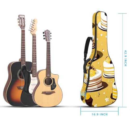 Sac pour guitare acoustique 101,6 cm étui imperméable jaune - 5