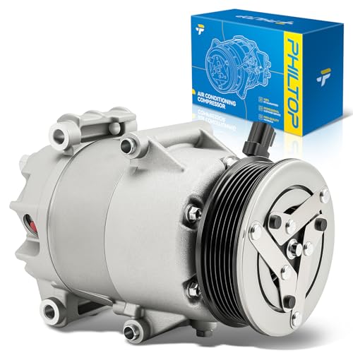 Image of PHILTOP 141121NC Air Conditioner AC Compressor with Clutch for Ford Fiesta 2017-2019, 2014-2016 1.6L /1.6T