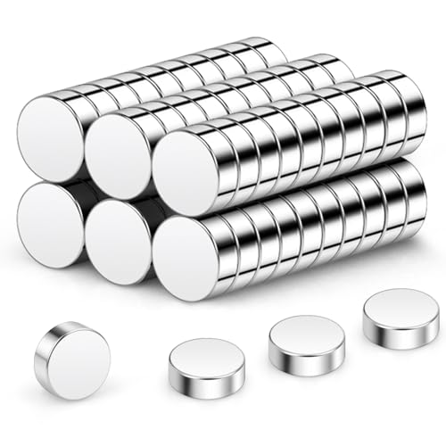 Wukong N45 Tiny Magnets 3x1mm | 60 Pack, Small Round Magnets for Craft, Miniature Mangets for Models Craft DIY Refrigerator Home Office