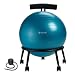 Gaiam Adjustable Custom-Fit Balance Ball Chair, Stability Ball Desk Chair with 55cm Yoga Ball, Inflation Pump and Exercise Guide for Home or Office