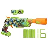 Nerf Zombie Driller Dart Blaster, 16 Nerf Elite-Dartpfeile, drehbarer 5-Dart-Zylinder, abnehmbares Zielfernrohr, Outdoor-Spiele, ab 8 Jahren