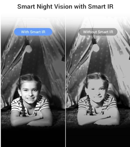 EZVIZ H6c Pro,2K, 3MP [New Generation], WiFi Security Camera, Call Button, Night Vision, Motion Detection, Smart Tracking, Two-Way Audio, Works with Alexa