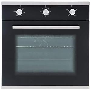 SIA SO101 60cm Black Built In Multi Function Electric Single True Fan Oven
