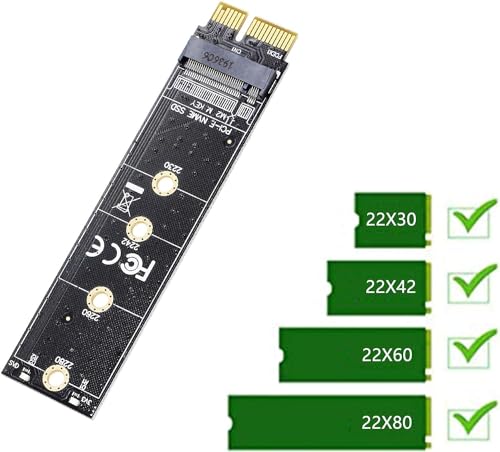 Image of ETZIN PCI-E PCI Express 3.0 X1 to M.2 M Key Interface NVMe SSD PCIE M.2 Riser SSD Card Adapter 2230 2242 2260 2280 Full Speed EPL-1093PC