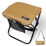 ZEN Camps ZEN QuickSit Chair 折りたたみ椅子 ショルダー付き キャンプ チェア アウトドア 軽量 コンパクト 耐荷重100kg (ベージュ)