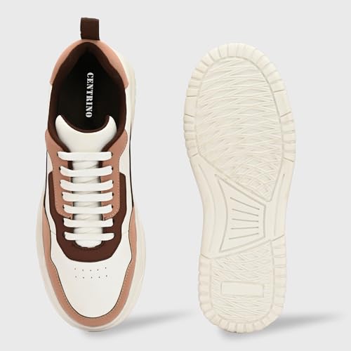 Image of Centrino Women Sneaker | Cushioned Insole for Comfort | Stylish Lace-Up Design | Perfect for Casual Outfit for Girls (9253)