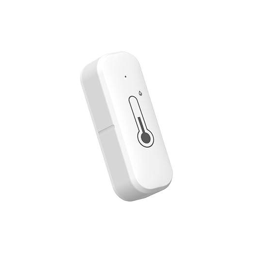 WiFi Humidity and Temperature Sensor,Tuya Smart Hygrometer Thermometer, Remote Monitoring and Alerts, High Precision, Indoor Use, Alexa/Google Compatible