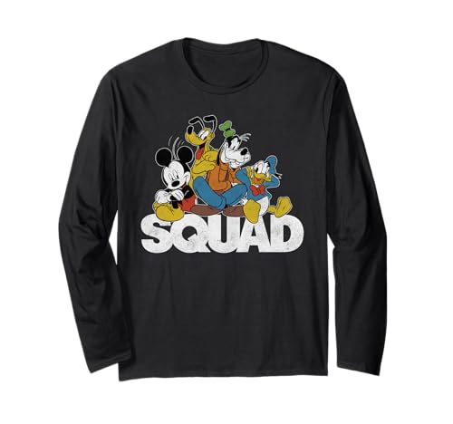 T-shirt manches longues Mickey Mouse imprimé classique pour un look décontracté