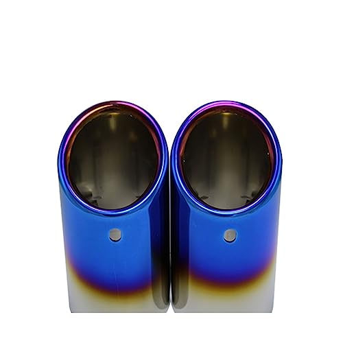 Tuyau d'échappement BMW série 5 en acier inoxydable bleu élégant pour un look sportif raffiné