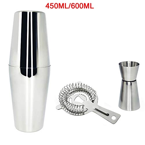Bartender Professional Set de Coctelera Boston de 4 Piezas miniatura 2