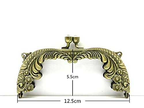 Cadre de sac à main rectangulaire 12,5 cm pour fabriquer un sac DIY