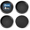 RCHYFEED F e Protector Pad 4 St ck M belgleiter 5cm Antirutsch Pads f r M belrollen Ideal Anti-rutsch Gummi Ideal f r Fliesenb den Antirutschpads f r M bel & Gegenst nde Schwarz Rund