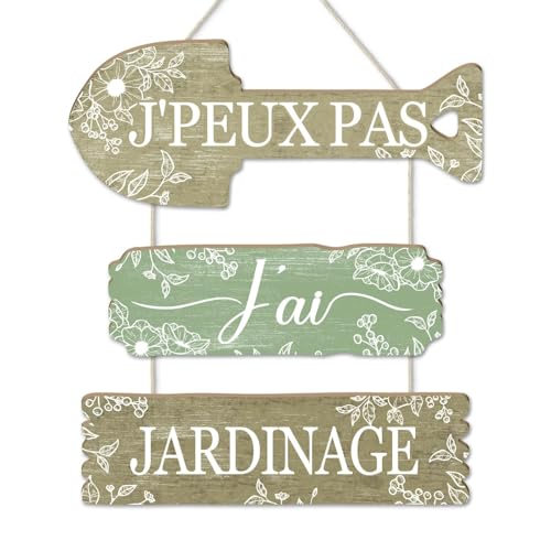 Putuo Decor Suspension décorative Jardin « J’Peux Pas j’AI Jardinage