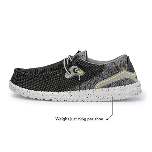 Image of Hey Dude Wally Hawk - Casual Mens Shoes - Lightweight Comfort - Ergonomic Memory Foam Insole - Designed in Italy and California, Sage, 5.5