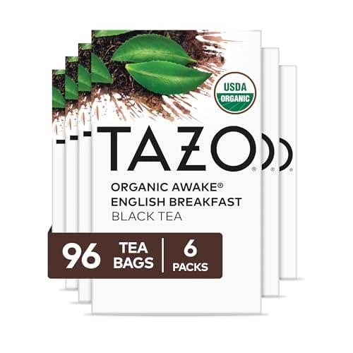 TAZO Organic Awake English Breakfast Black Tea Bags, 96 Total
