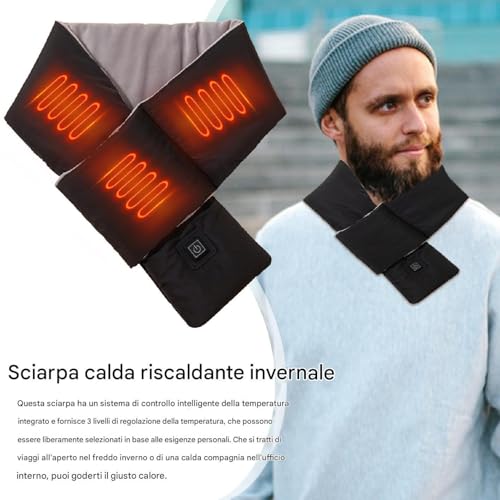Bufanda calefactora eléctrica para aliviar el frío cervical en invierno 3