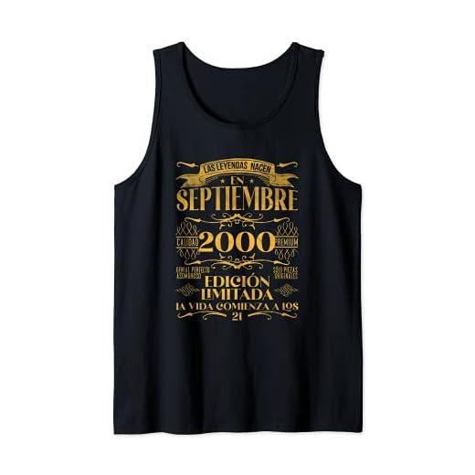 Las Leyendas nacen en Septiembre de 2000 21 años Cumpleaños Camiseta sin Mangas