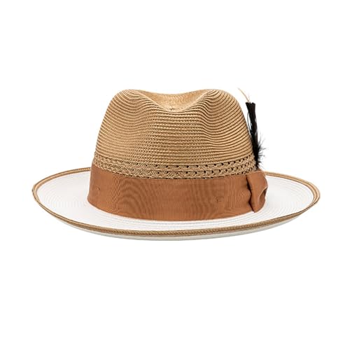 Chapeau de paille Panama réglable contre le vent de plage
