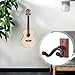 Guitar Wall Mount, Guitar Hanger, Guitar Wall Hanger Mount, Guitar Holder Hook Stand Wall with Soft Silicone Padding, for All Size Guitar, Ukulele, Mandolin (Brown)