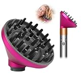 WAJIAYON Upgraded Diffuser Attachment for Dyson Airwrap HS05 HS03 HS01, Converting for Dyson Airwrap Styler to Hair Dryer Diffuser Attachment, Bigger Diffuser Nozzle to Dryer Faster-Fuchsia