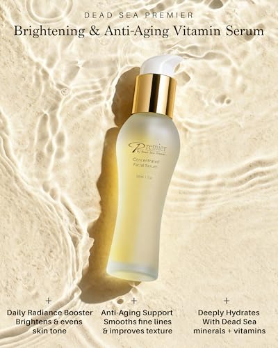 Premier Dead Sea Vitamin C Serum for Face with Vitamin E Oil, Retinol, Hydrating Face Serum for Women, Anti-Aging Skincare Dark Spot Brightening with Dead Sea Minerals, Classic Collection 1.7 Fl Oz - Image 3