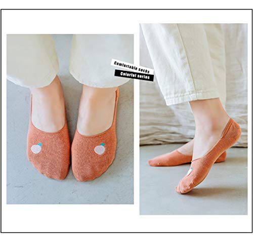 No Show Socks Women Non Slip Low Cut Flat Liner Socks Cute Non-skid Grip Boat Casual Invisible Socks 8 Pairs2