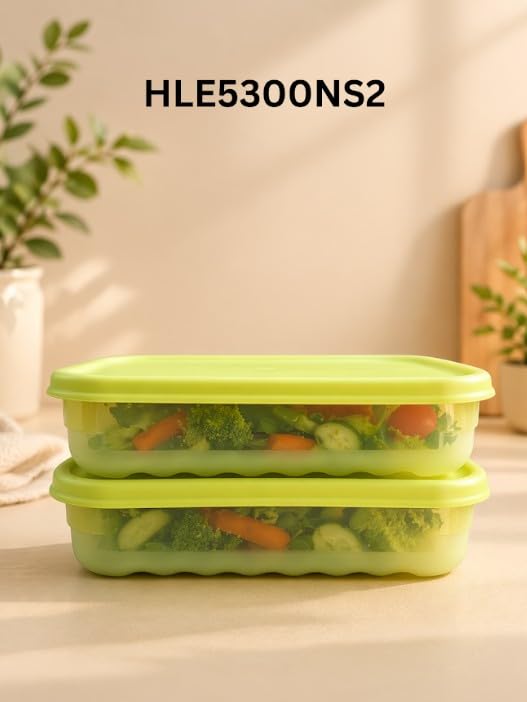 Image of LocknLock Fresh Block SmartKeep Fresh Food Storage Container 760ml Set of 2 | Produce Saver Box for Fruits & Vegetables | BPA Free Freshness Keeper with Zeolite Technology