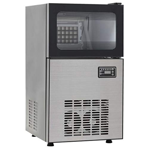 vidaXL Eiswürfelbereiter 45 kg/24 h Eiswürfelmaschine Eiswürfel Ice Maker – Bild 6