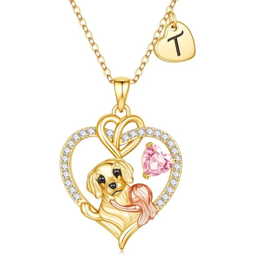 MONOOC Dog Necklace for Girls Kids - Birthday Gifts for Girls Daughter
