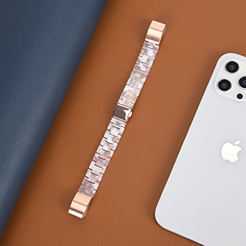 LAREDTREE Pulseira de relógio de resina compatível com Fitbit Alta e Fitbit Alta HR Pulseira de subs