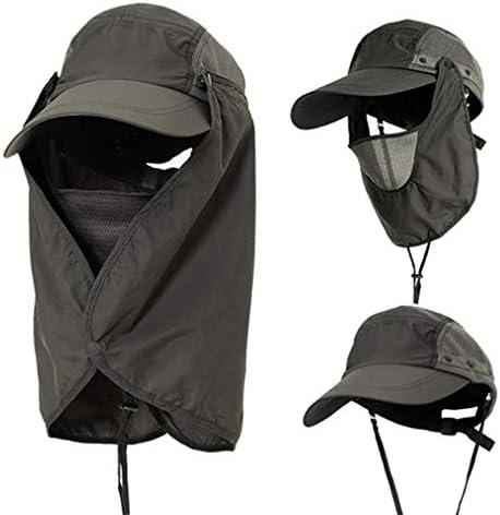 YSLON Outdoor Sun Hat Fishing Cap for Man Woman,360ยฐUV Protection Removable,Free Sunscreen Sleeve.