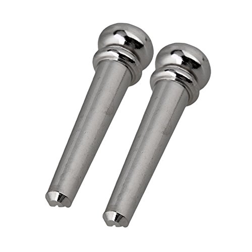 image for BQLZR Chrome Beautiful Brass Guitar Bridge Pins End Pin Set