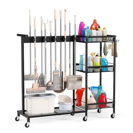 Beolisave Broom Holder with Organizer
