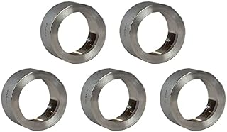 1" - 5 Pack - in Inch NPT 316 Stainless Steel Threaded Half Coupling Weld On Pipe Tube Bung Fitting SS for Home Brewing, Automotive, Industrial, Aerospace