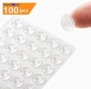 Clear Cabinet Door Bumpers Pads 100PCS 1/2" Soft Close Drawer Pad Bumpers Adhesive